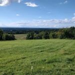 View of valley and faraway mountains in Western Massachusetts.